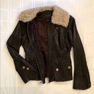 Banana Republic Brown Leather Women’s Jacket